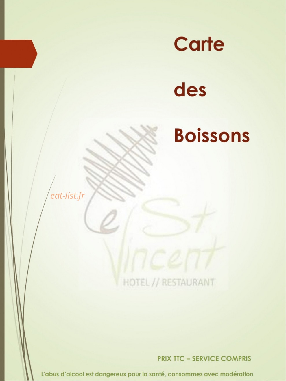 Le Saint Vincent — carte page 2