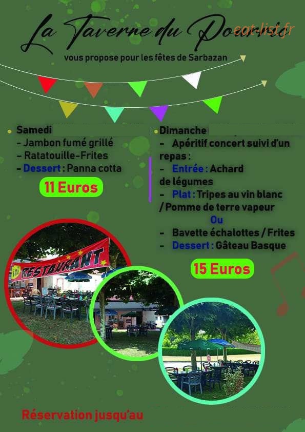La taverne du Pourric — carte page 1