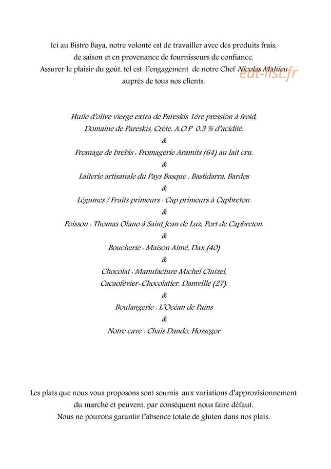Baya — carte page 2