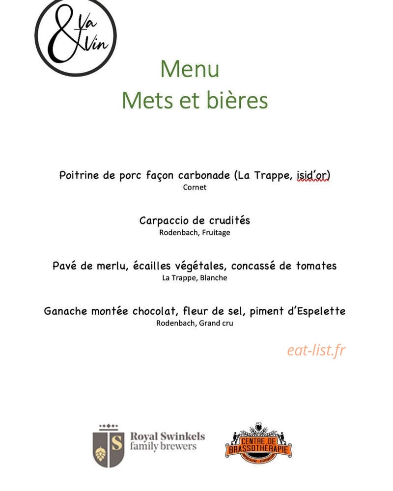 Le Va et Vin — carte page 3