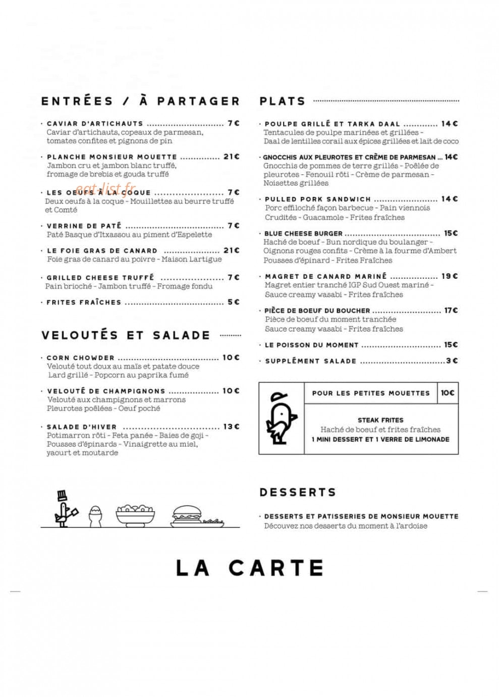 Monsieur Mouette — carte page 3