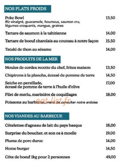 Ô Rendez-Vous — carte page 2