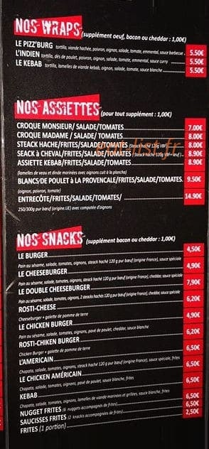 Pizz'burg — carte page 2
