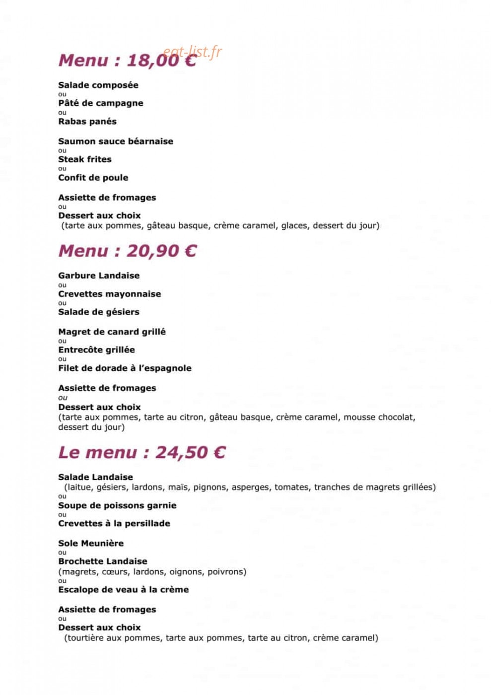 Hôtel de la Paix — carte page 3