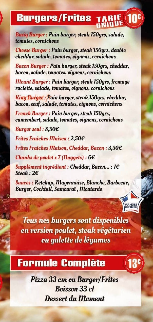 Milana'pizza — carte page 4