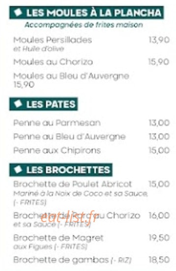 Au petit Saintemarie — carte page 2