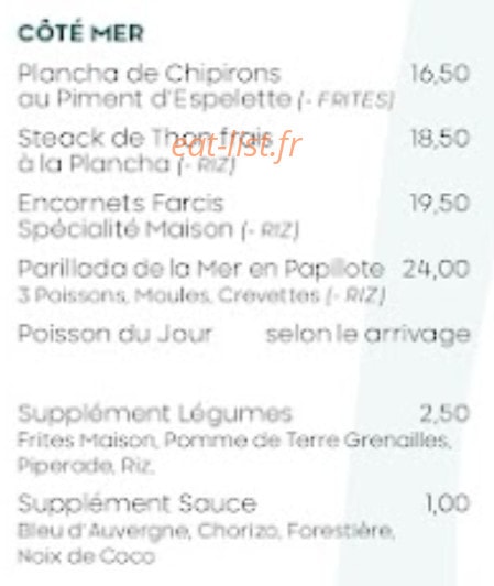 Au petit Saintemarie — carte page 6