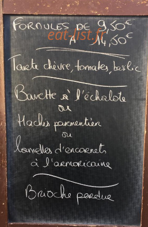 Brasserie Le Galipot — carte page 1