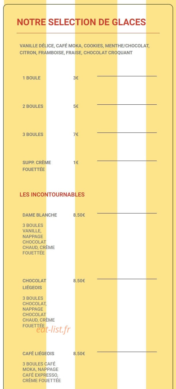 Chez Albertine — carte page 7