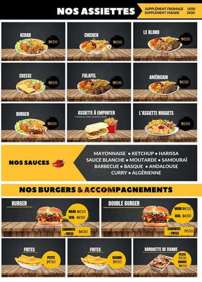 Kebab Le Blond — carte page 2