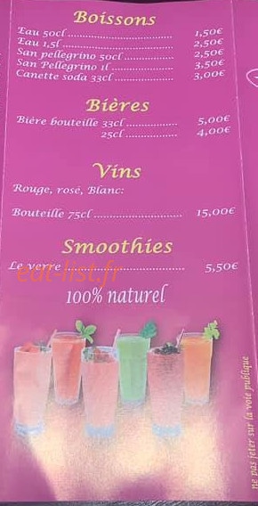 L'en K Pizz — carte page 6
