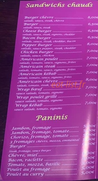 L'en K Pizz — carte page 2