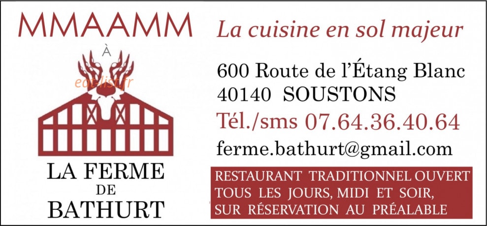 La Ferme de Bathurt — carte page 4