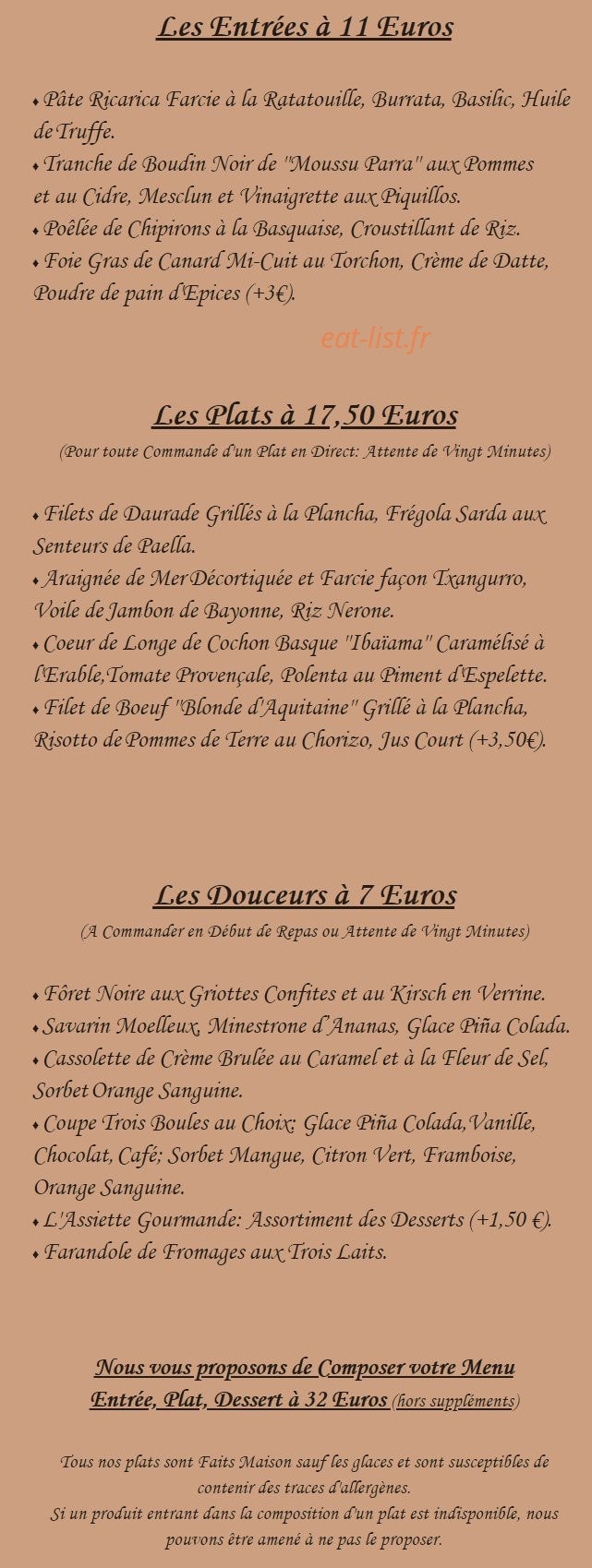 La Part des Anges — carte page 1