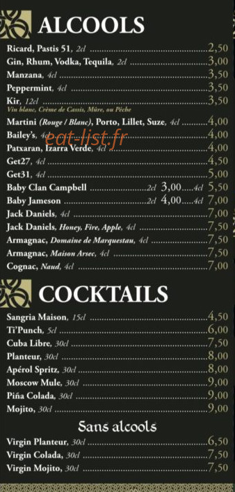 O’bar basque — carte page 4