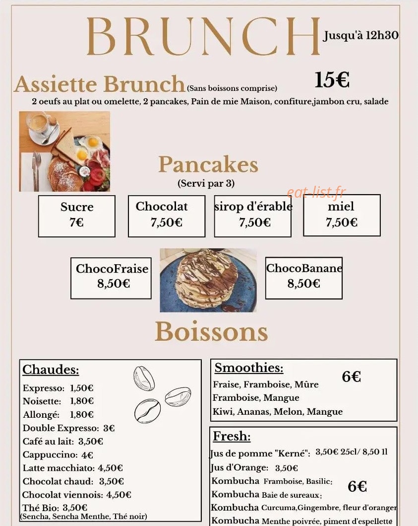 O’petit creux gourmand — carte page 1
