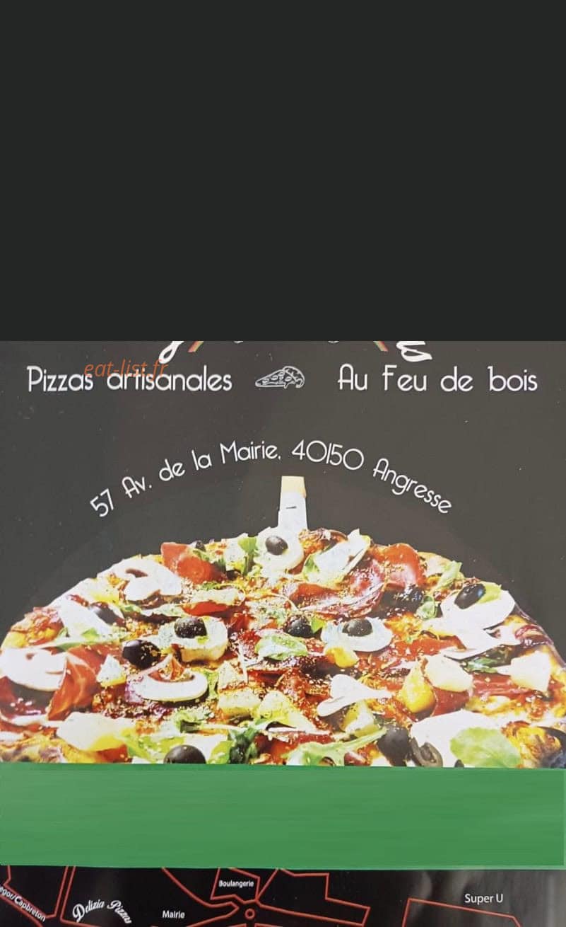 Delizia pizzas — carte page 1