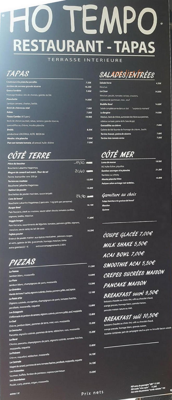 Ho Tempo — carte page 1