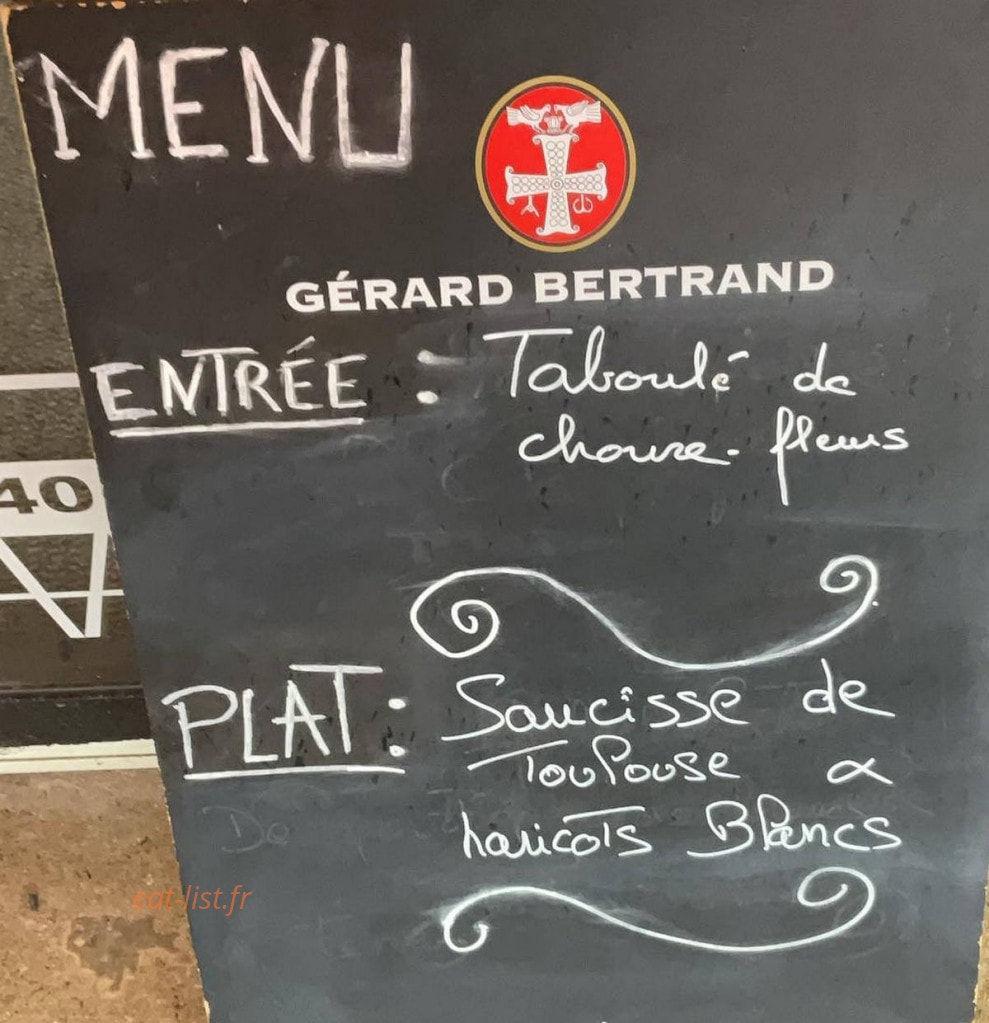 Brasserie des 3 hippocampes — carte page 1