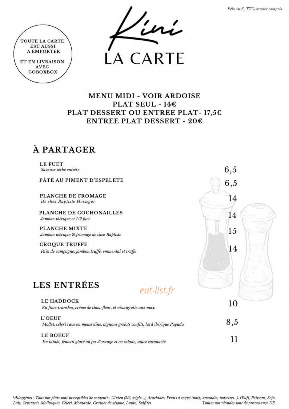 Kini — carte page 1