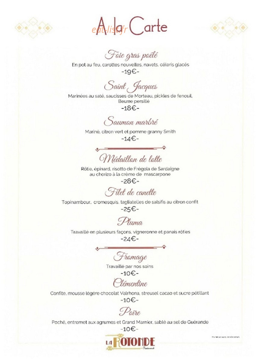 La Rotonde — carte page 1