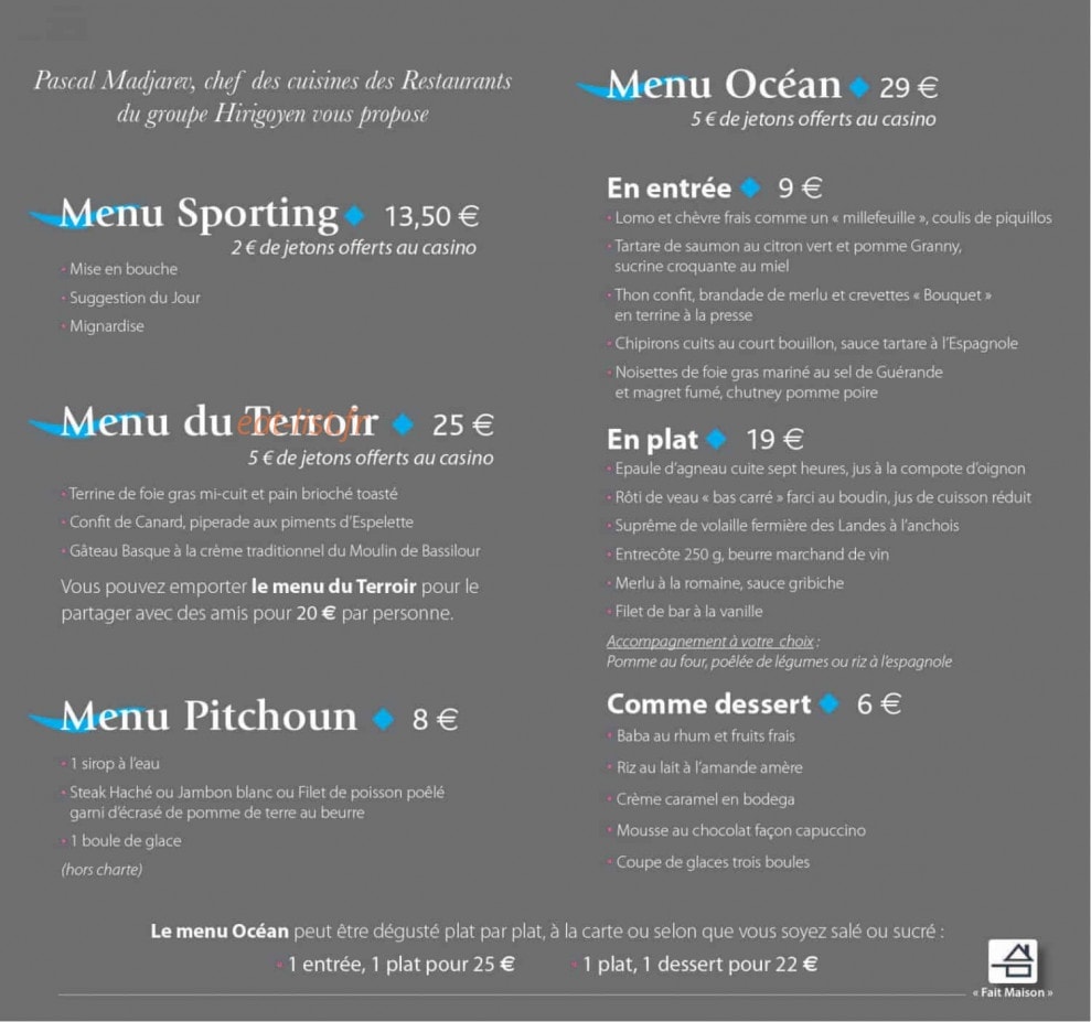Le Sporting — carte page 1