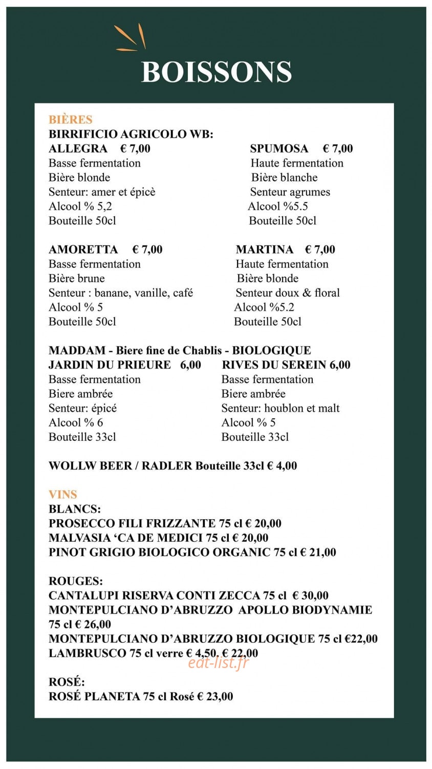 Margherita — carte page 6