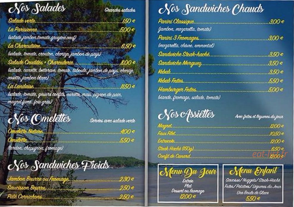 Le Gast'in — carte page 1