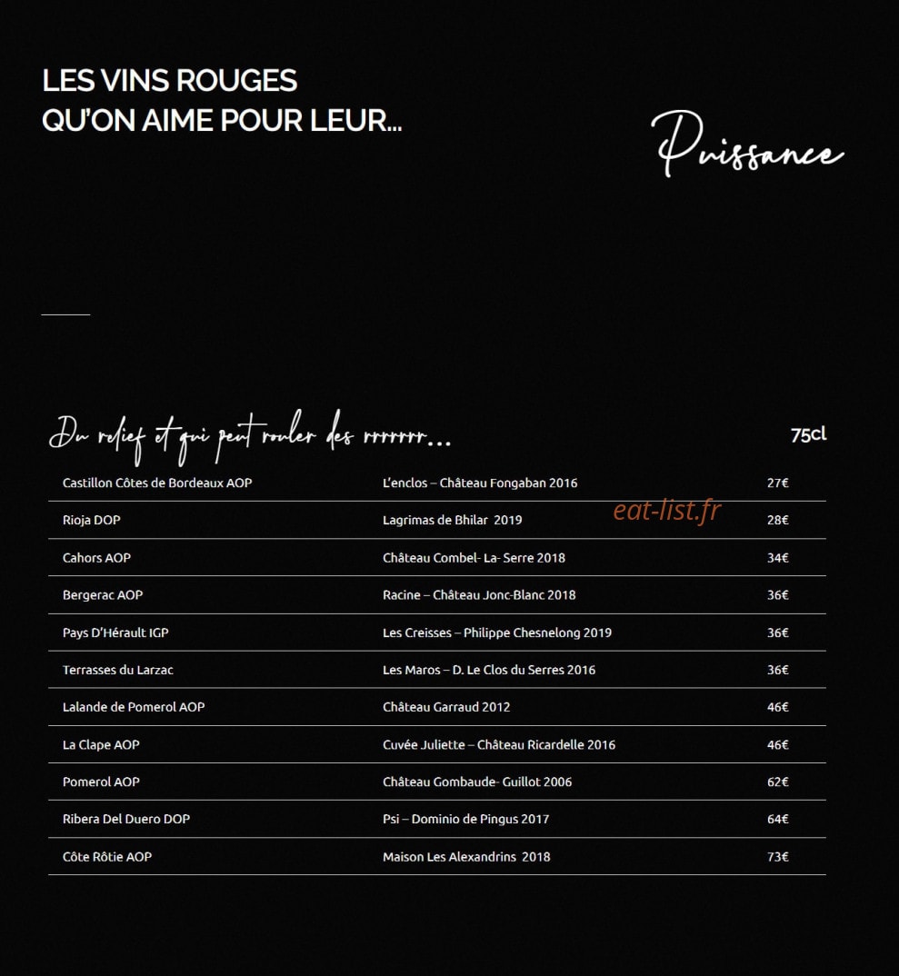 Chez Flo — carte page 8