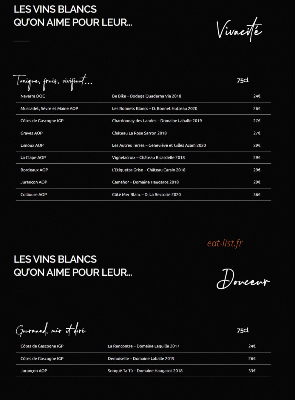 Chez Flo — carte page 4