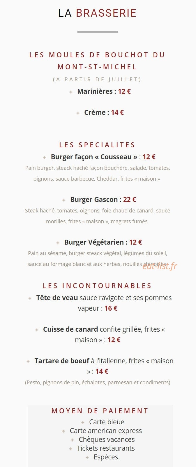 Cousseau — carte page 6