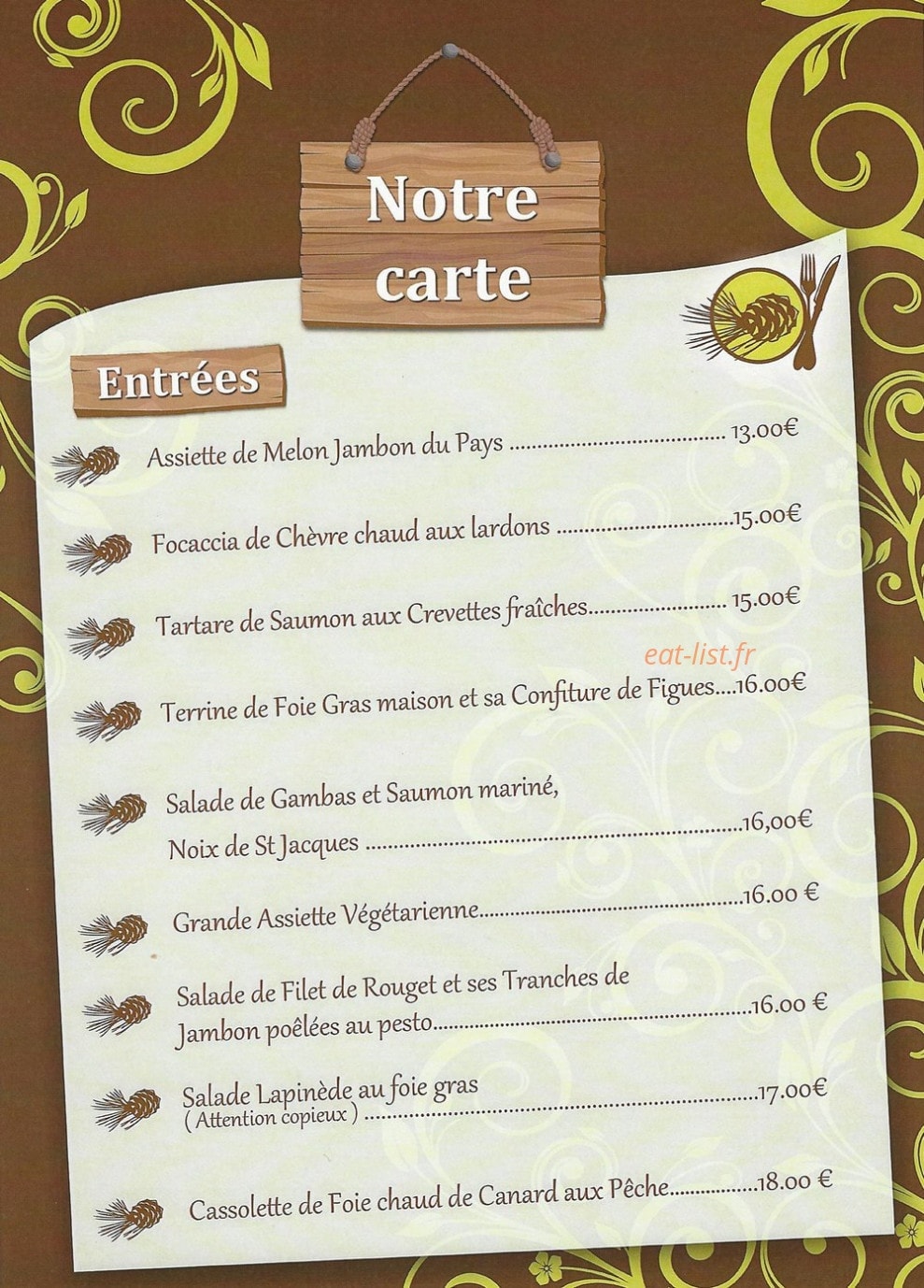 La Pinède — carte page 1