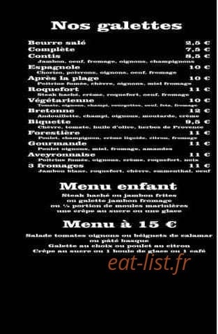 Après la plage — carte page 3