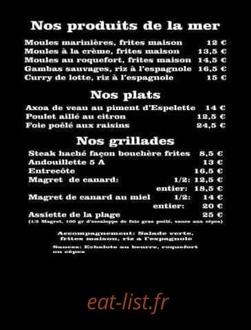 Après la plage — carte page 2