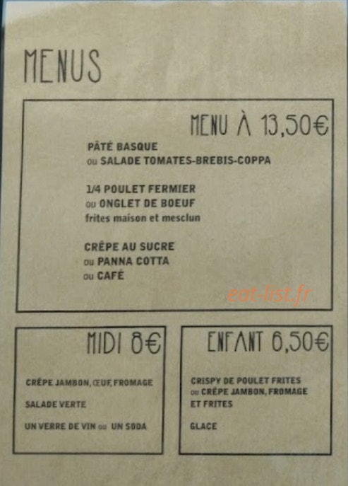 Chez Dan — carte page 3