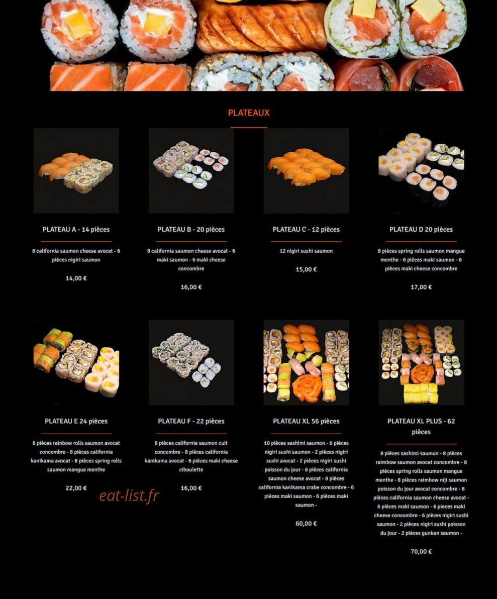 Sushi be — carte page 5