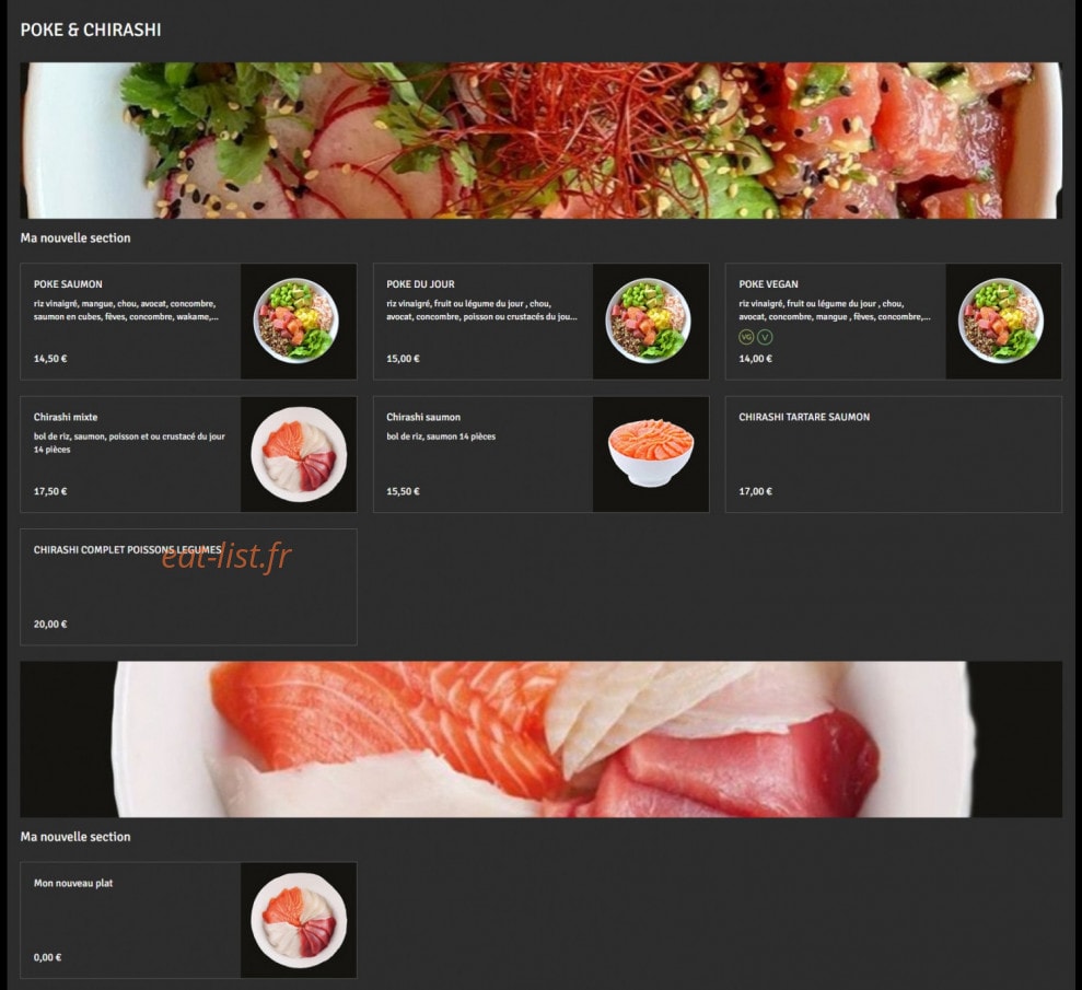 Sushi be — carte page 4