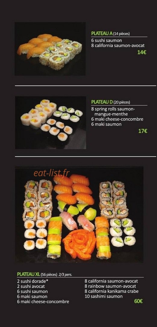 Sushi BE — carte page 5