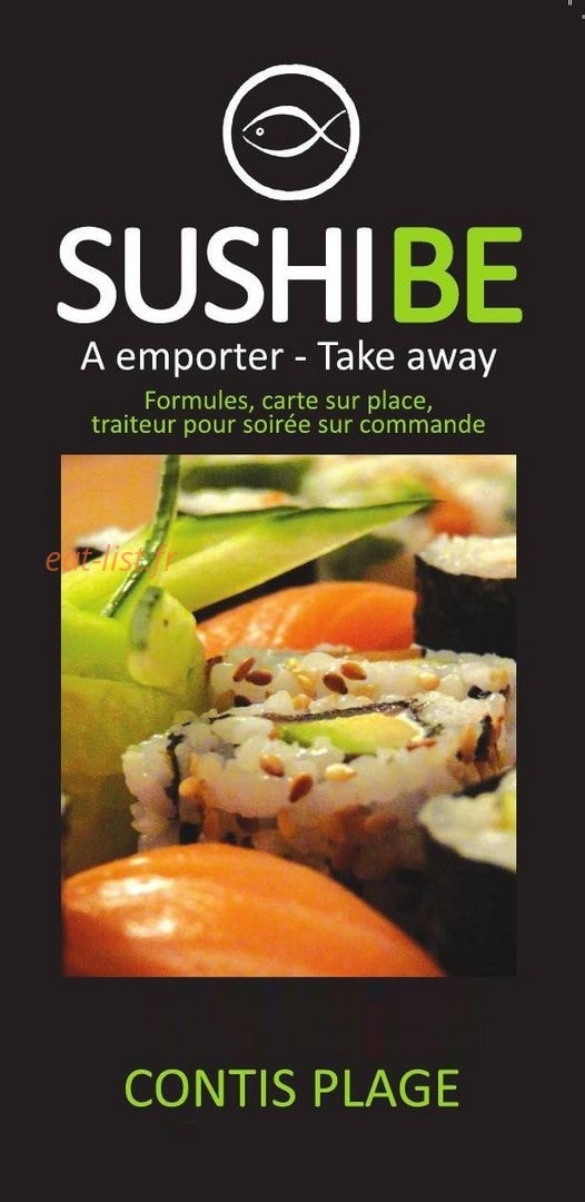 Sushi BE — carte page 1