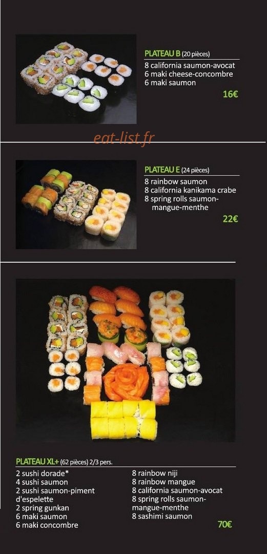 Sushi BE — carte page 6