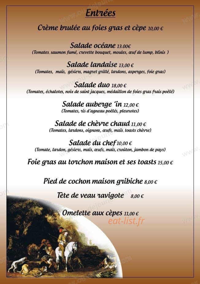 L'Auberge'In — carte page 7