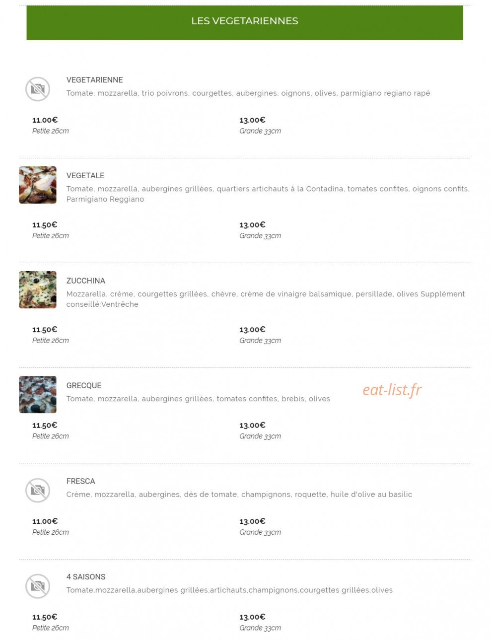 Tercis Pizza chez Louis — carte page 6