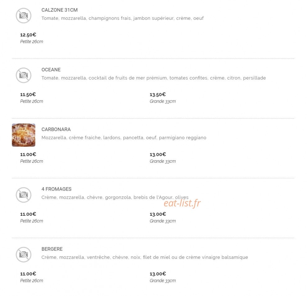 Tercis Pizza chez Louis — carte page 4