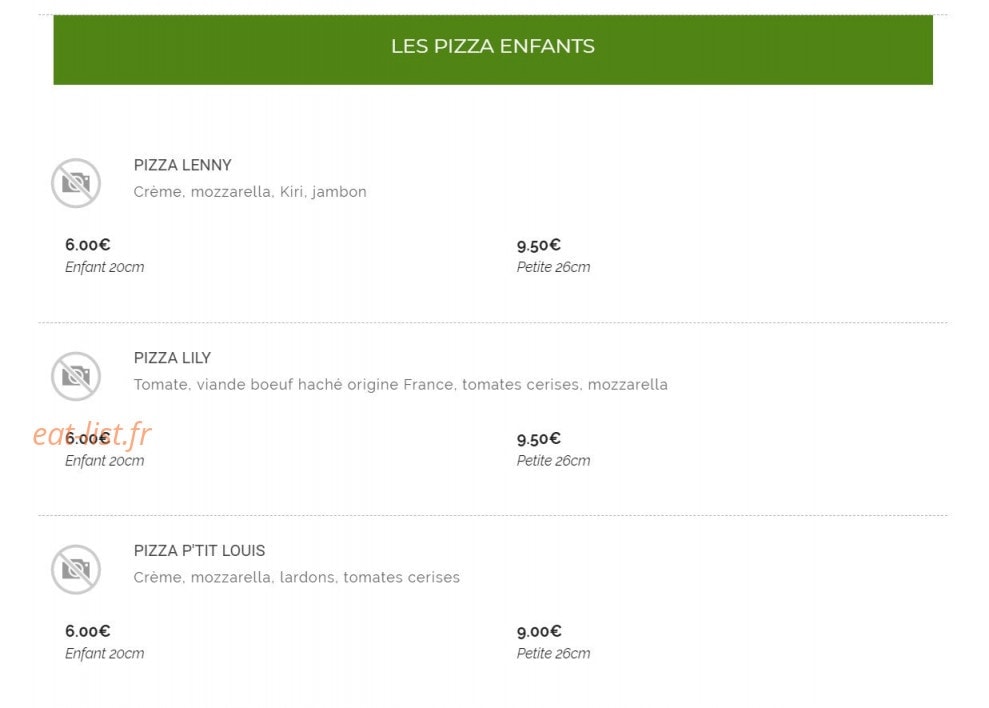 Tercis Pizza chez Louis — carte page 7
