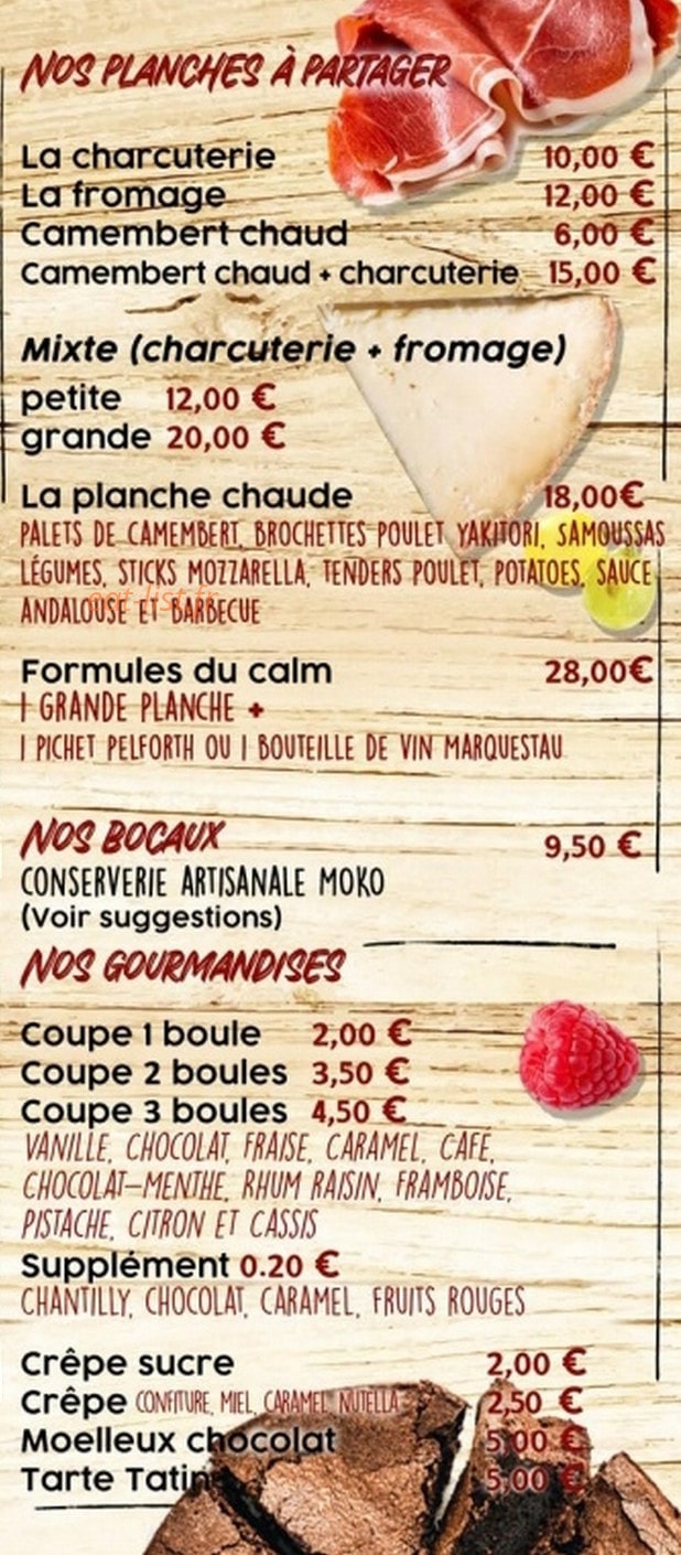 Au C.A.L.M — carte page 2
