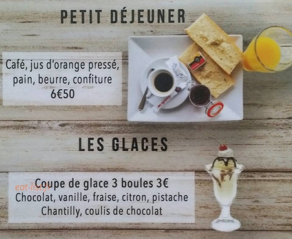 Bar à Huîtres — carte page 1