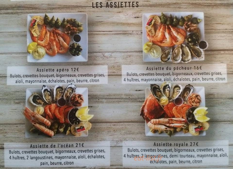Bar à Huîtres — carte page 5