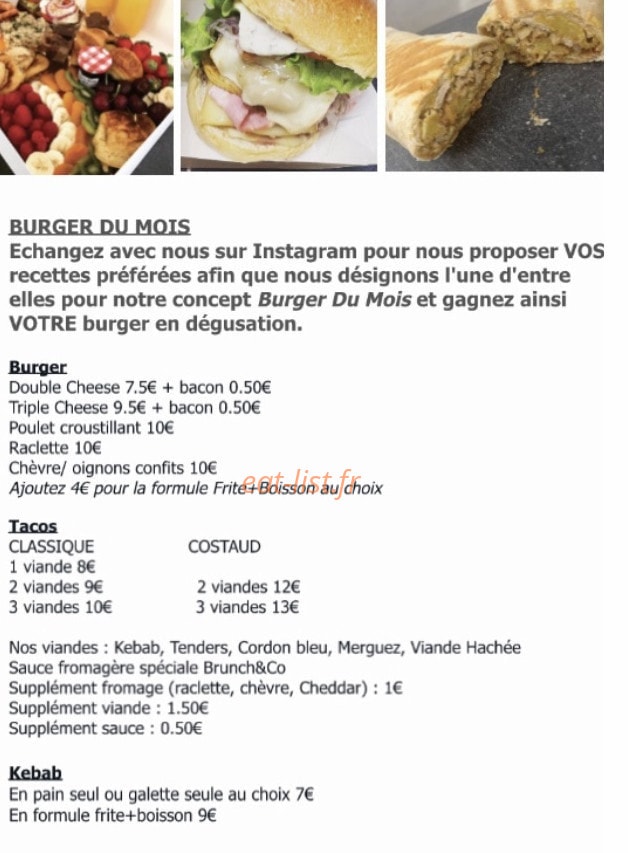 Brunch & Co — carte page 1