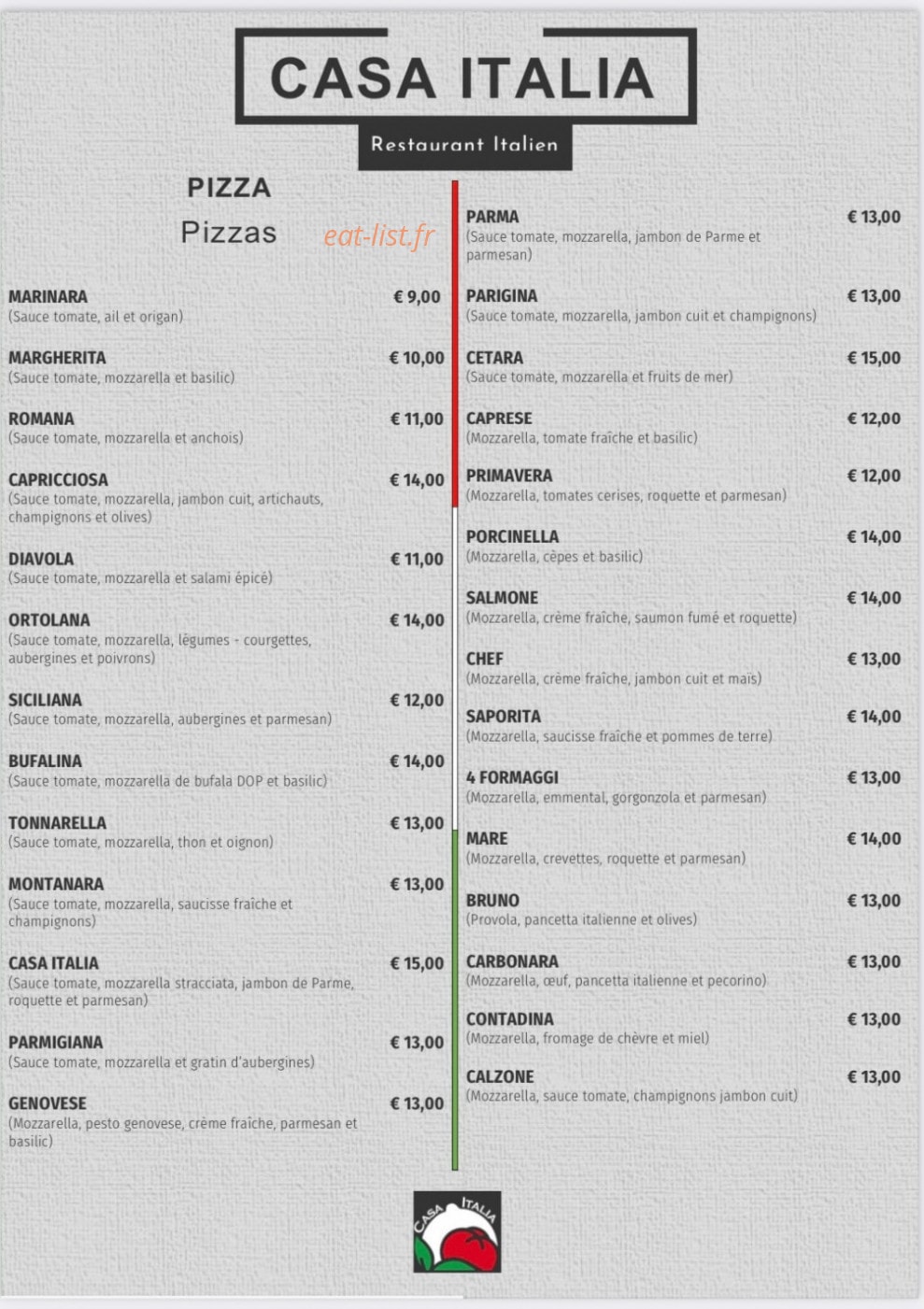 Casa Italia — carte page 3