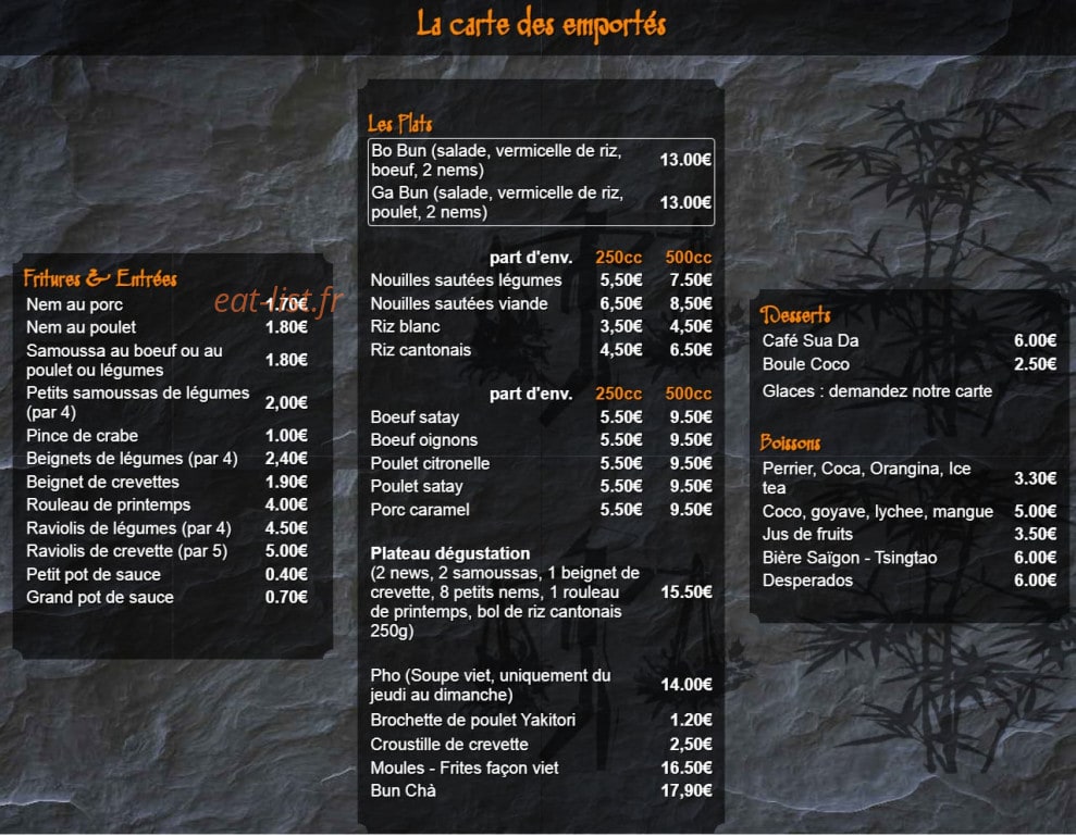 Chez Loan — carte page 3